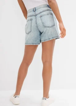Short en jean taille mi-haute, peu extensible