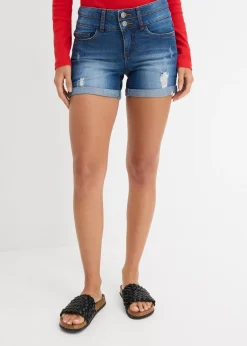 Short en jean taille mi-haute