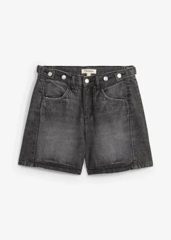 Short en jean taille mi-haute, peu extensible
