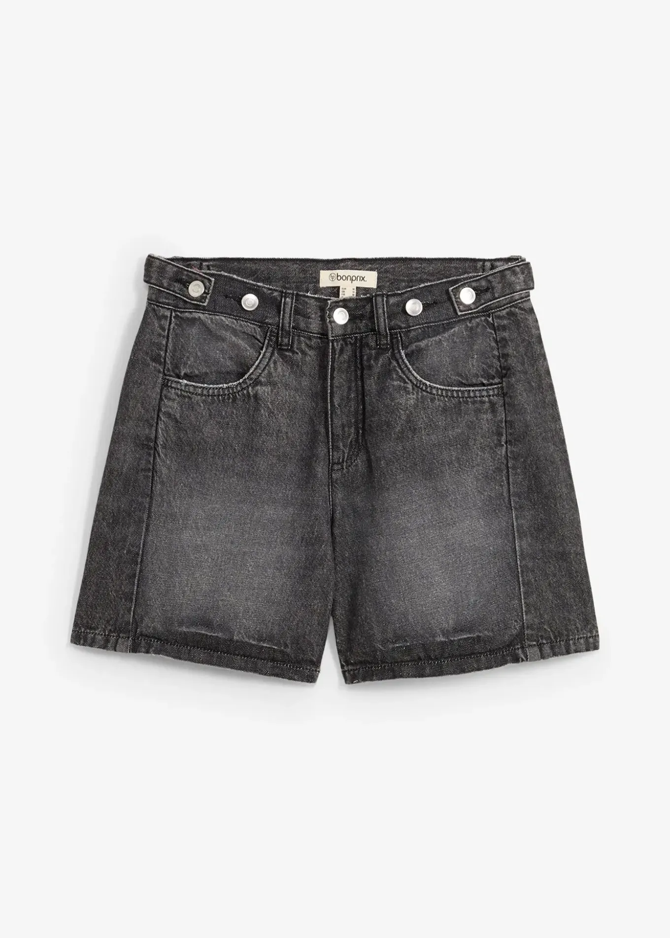 Short en jean taille mi-haute, peu extensible