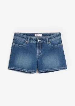 Short en jean, taille mi-haute