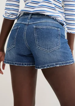 Short en jean, taille mi-haute