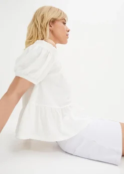 Short en jean, taille mi-haute