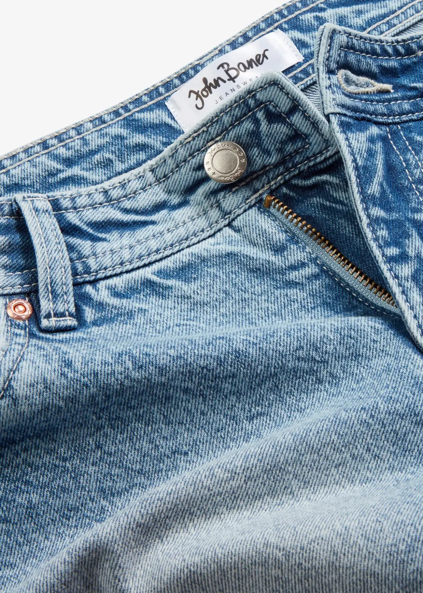 Short en jean, taille mi-haute