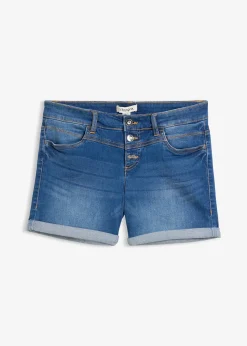 Short en jean taille mi-haute