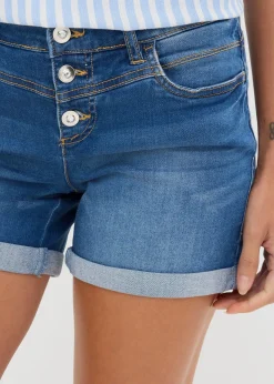 Short en jean taille mi-haute