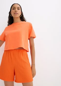 Short en léger jersey crêpe