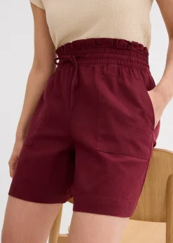 Short en lin mélangé