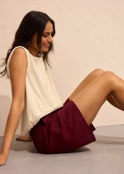 Short en lin mélangé