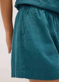 Short en lin mélangé