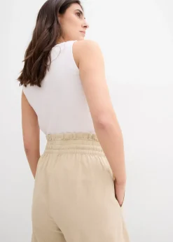 Short en lin mélangé