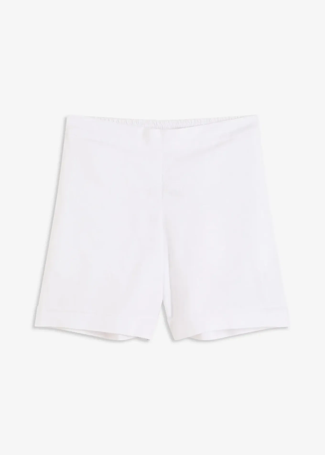 Short en lin mélangé, taille élastiquée