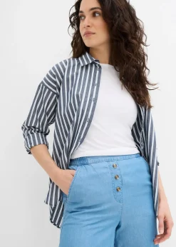 Short en Lyocell à taille élastiquée