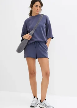 Short en molleton de coton mélangé