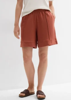 Short en molleton de coton mélangé