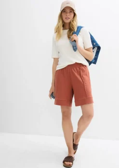 Short en molleton de coton mélangé