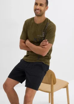 Short en twill 100% coton, loose