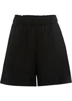 Short en viscose à taille élastiquée