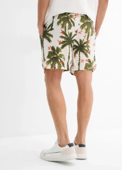 Short en viscose à taille élastiquée, loose