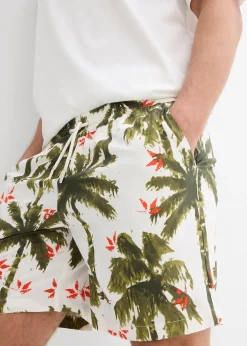 Short en viscose à taille élastiquée, loose