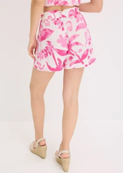 Short en viscose texturée