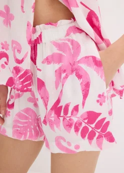 Short en viscose texturée