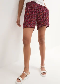 Short imprimé avec taille élastiquée