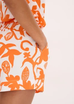 Short imprimé en viscose fluide