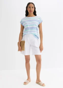 Short léger en lin mélangé