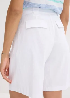 Short léger en lin mélangé
