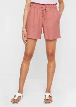 Short paper bag en lin mélangé