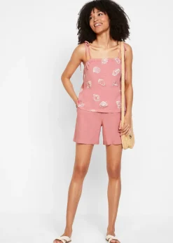 Short paper bag en lin mélangé