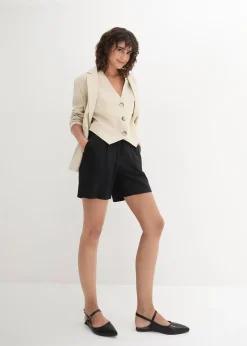 Short paper bag en lin mélangé