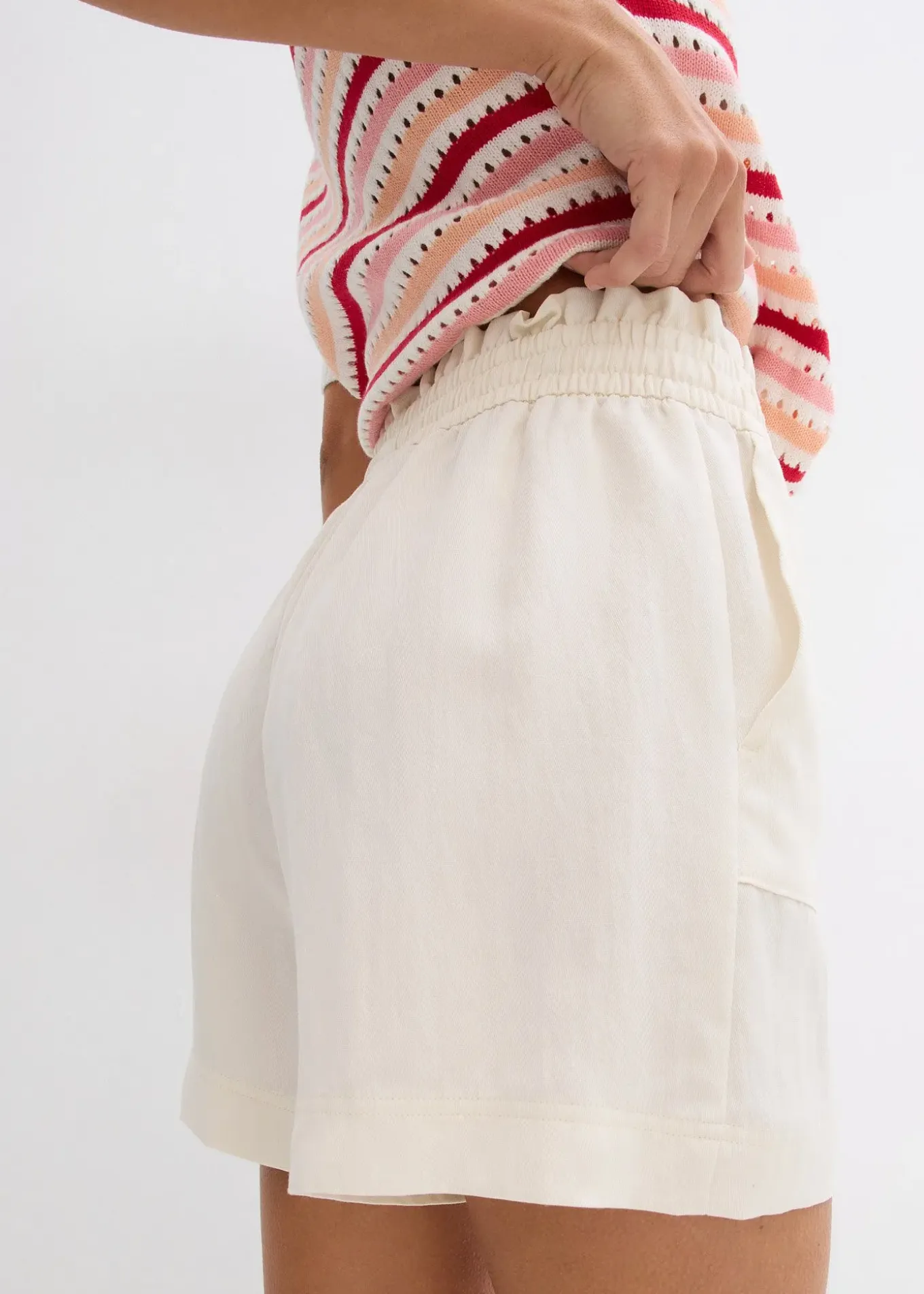 Short paper bag fluide en Lyocell mélangé