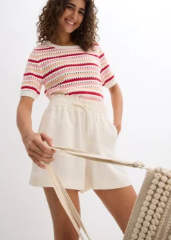 Short paper bag fluide en Lyocell mélangé