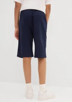 Short Regular à taille élastiquée en lin mélangé léger