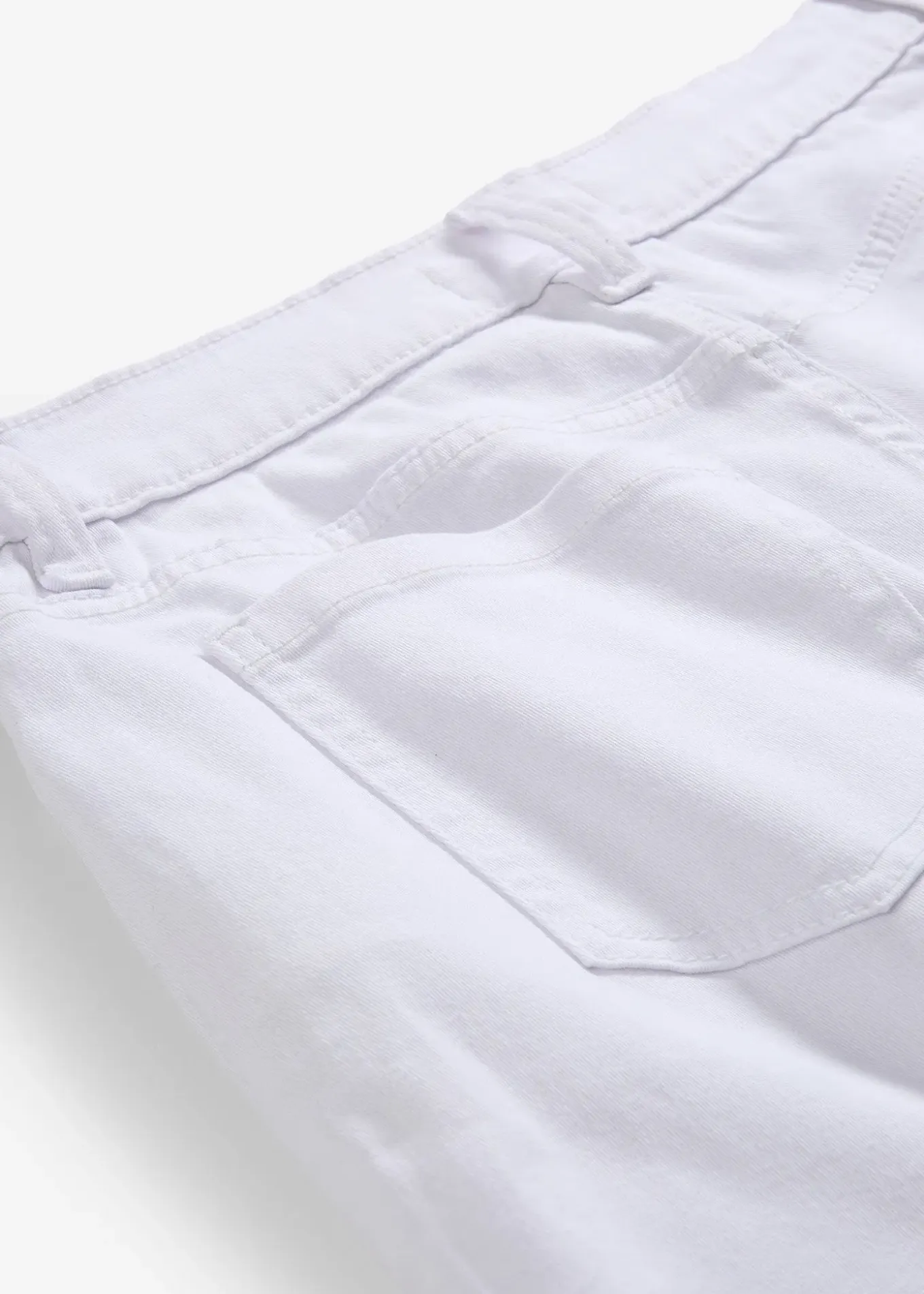 Short taille haute en twill