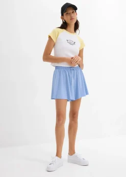 Short taille élastiquée esprit tennis