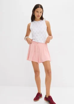 Short taille élastiquée esprit tennis