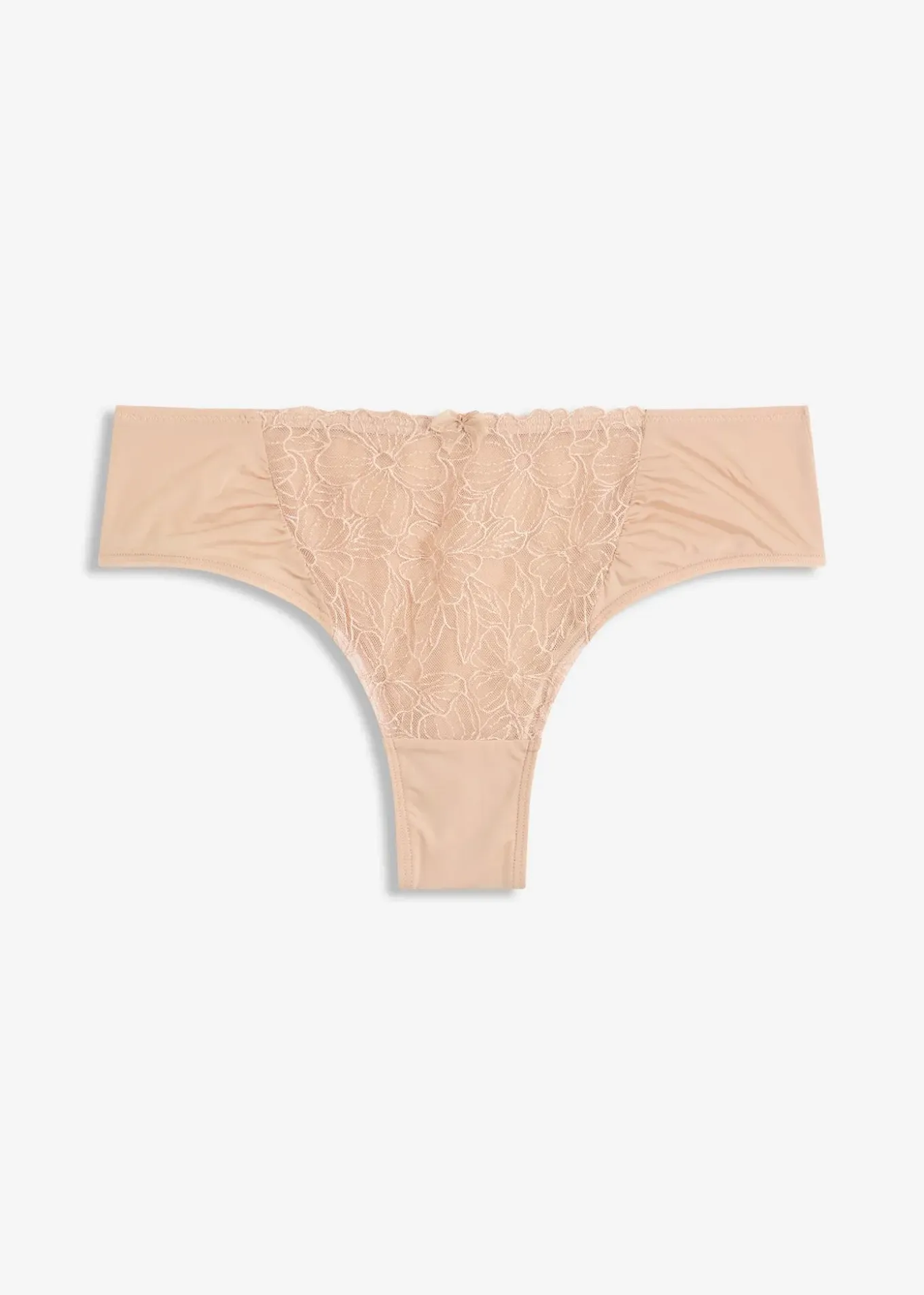 Slip brésilien à broderies florales