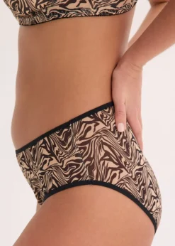 Slip maxi en mesh imprimé