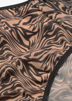 Slip maxi en mesh imprimé