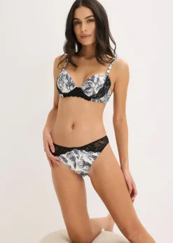 Slip mini en satin imprimé