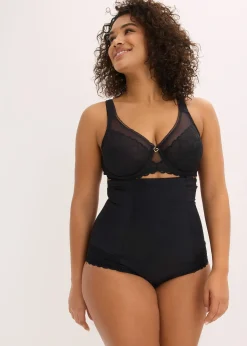 Slip sculptant avec dentelle cœurs, maintien fort