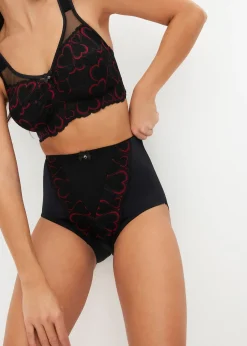 Slip sculptant décoré, maintien modéré