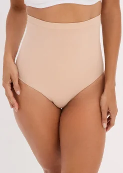 Slip sculptant taille haute sans coutures, maintien modéré