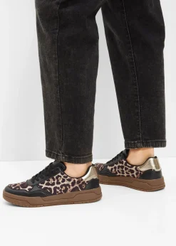 Sneakers à détails animaliers