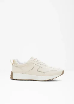 Sneakers à détails métallisés