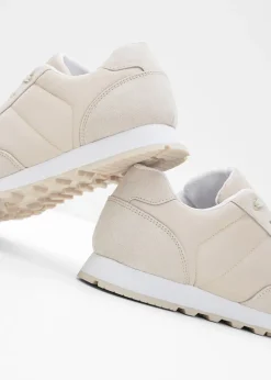 Sneakers à empiècement satin