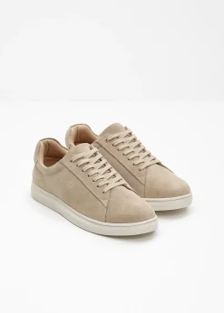 Sneakers en cuir velours